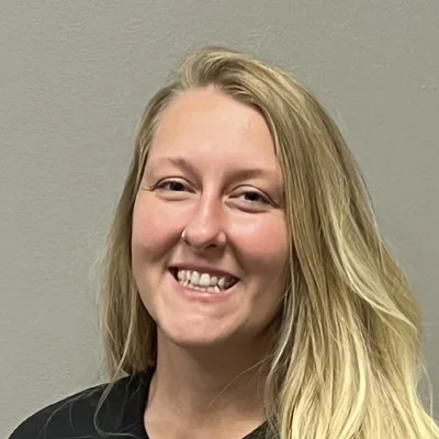 A headshot photo of Rachel Dull, a member of the Generation Chiropractic team